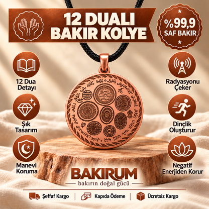 BAKIRUM DUALI BAKIR KOLYE