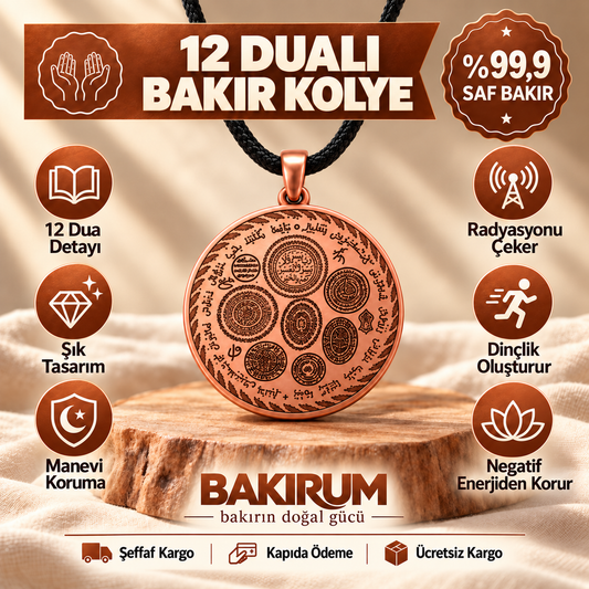 BAKIRUM DUALI BAKIR KOLYE