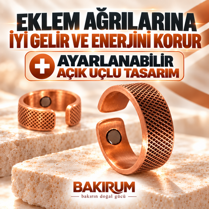 MIKNATISLI MANYETİK BAKIR YÜZÜK
