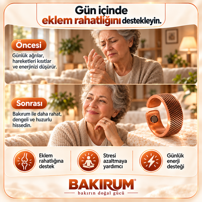 MIKNATISLI MANYETİK BAKIR YÜZÜK